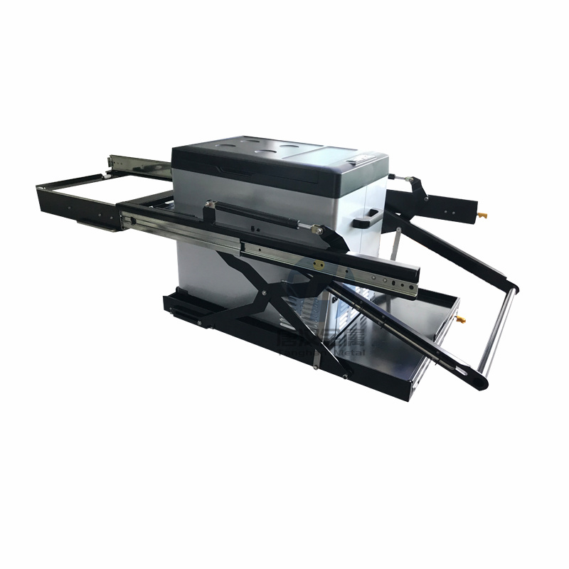 Custom Steel Car Heavy Duty Drop Down Fridge Slide for Ute Canopy/truck